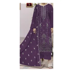 3PC- Unstitched Embroidered Lawn Suit PS4896