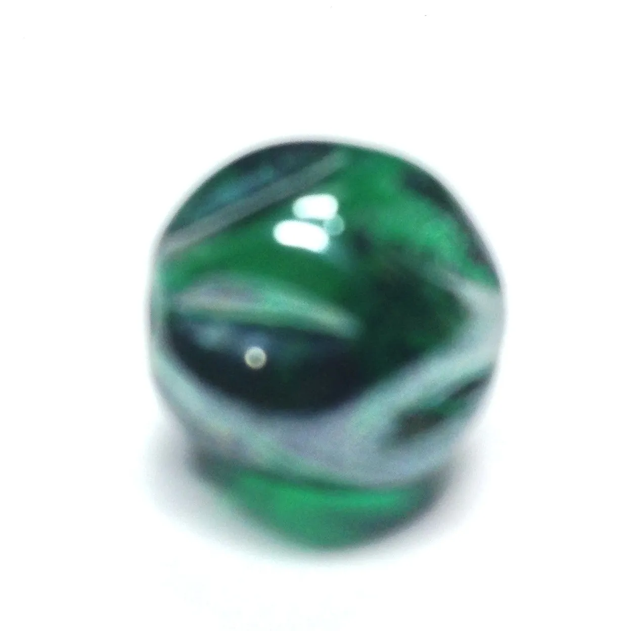 10MM Emerald Green Luster Nugget Bead (36 pieces)