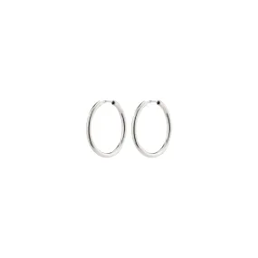 APRIL recycled small hoop earrings silver-plated