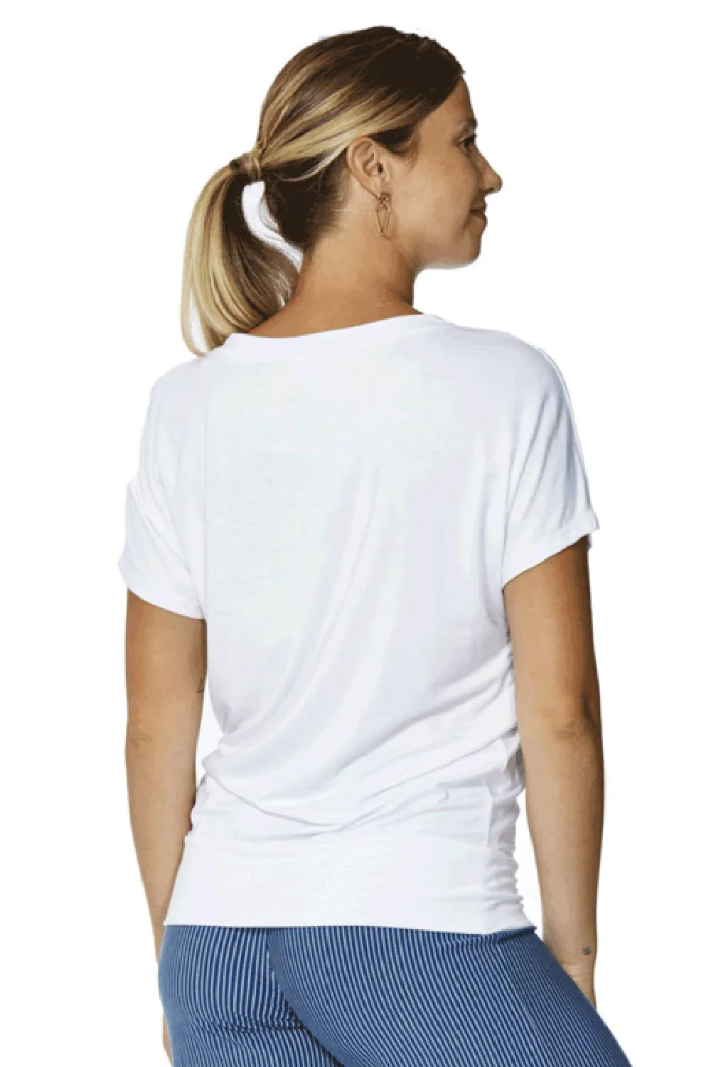 Arianne MARIE Short Sleeve Top, White (7301)