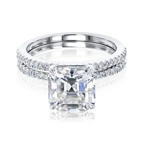 Asscher Petite Bridal Set