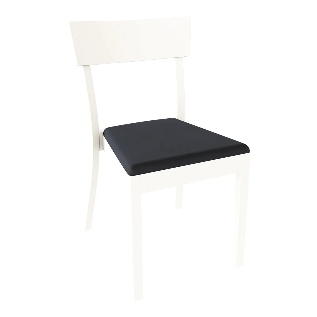 Bergamo Chair - Seat Upholstered - Beech Pigment Frame