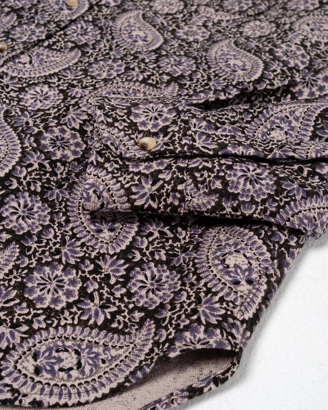 Broadway Shirt Purple Paisley