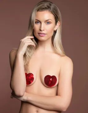 Bye Bra Heart Nipple Covers