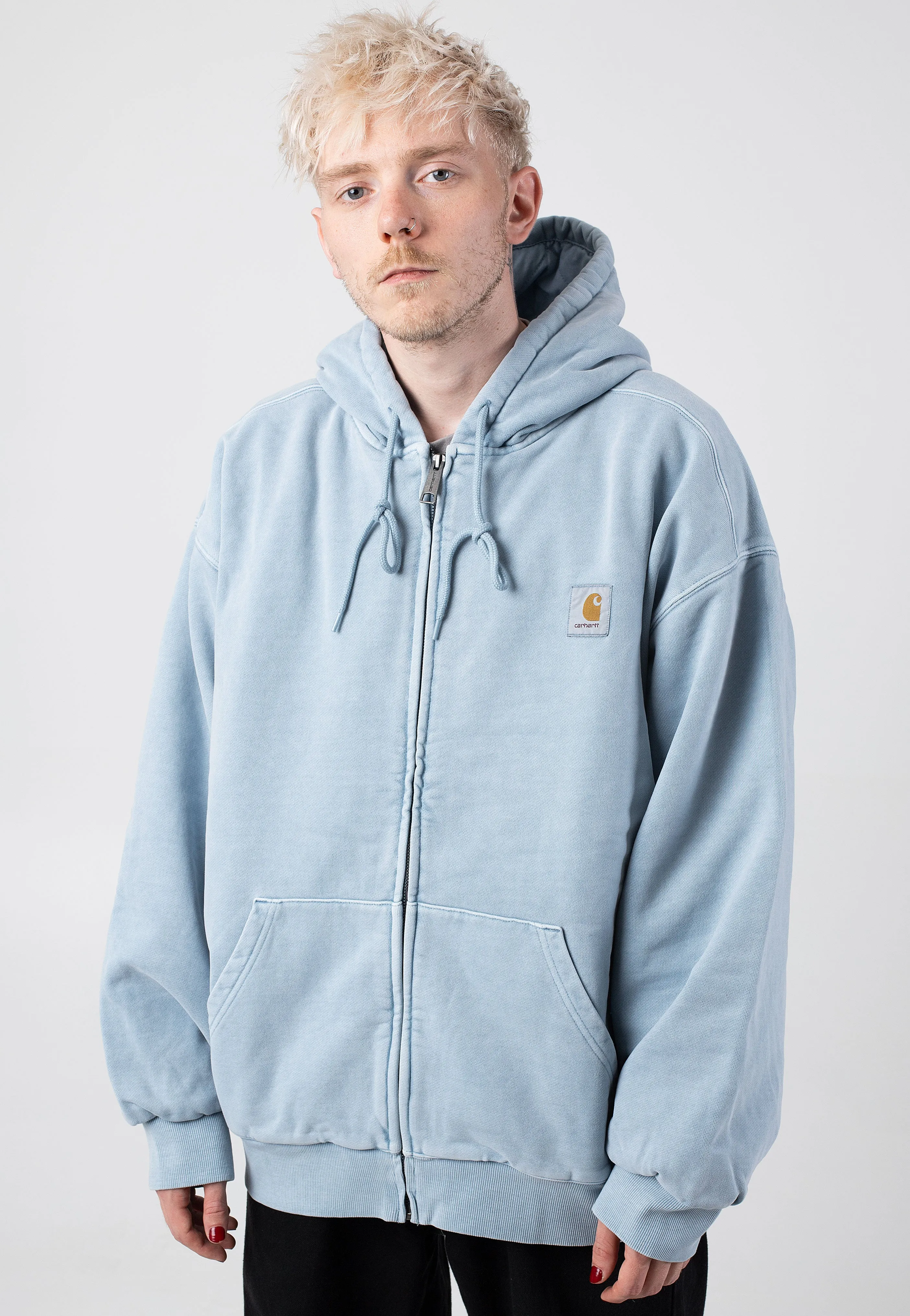 Carhartt WIP - Hooded Vista Garment Dyed Dusty Ice - Jacket