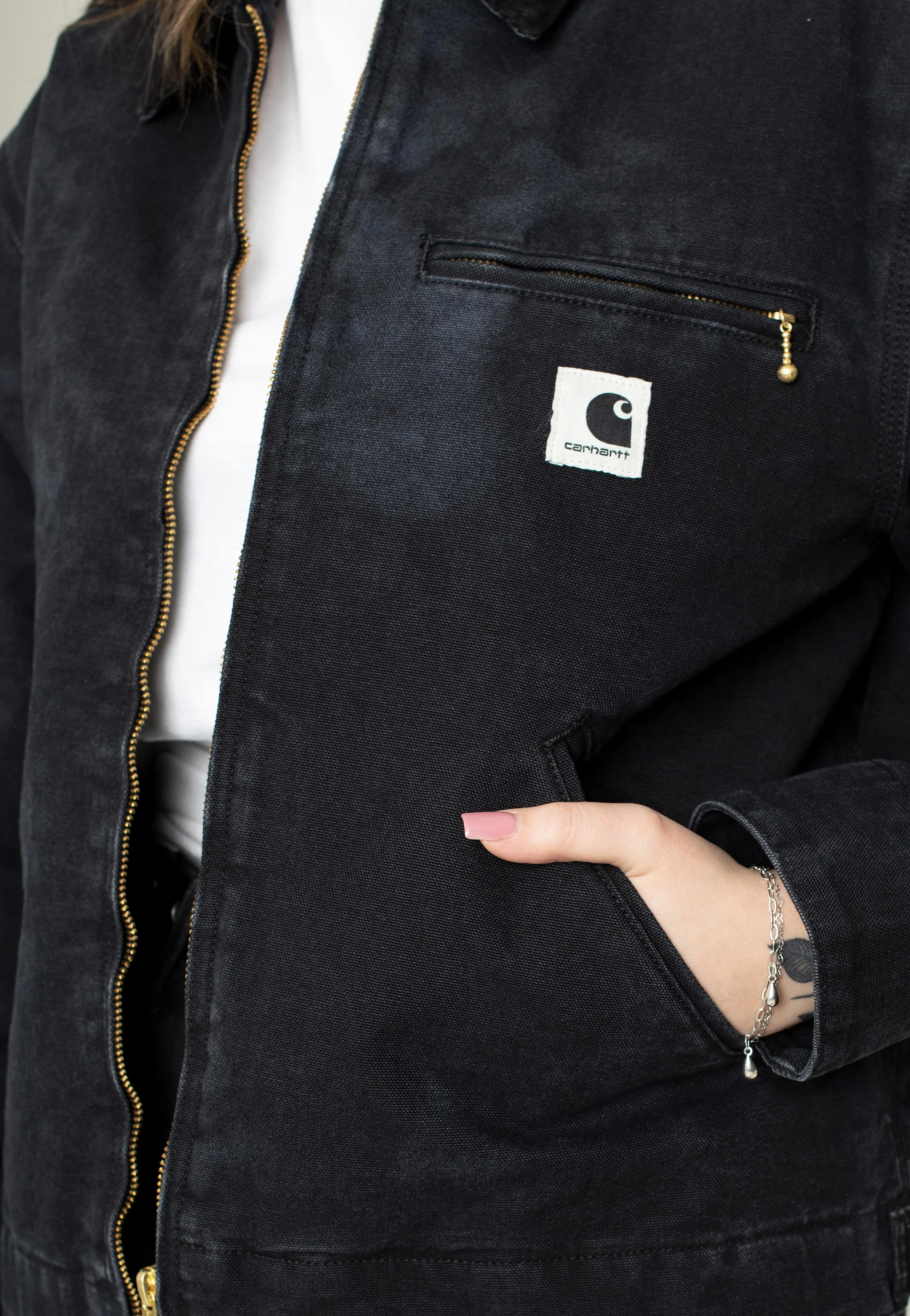 Carhartt WIP - W' OG Detroit Chromo Black Chromo/Black - Jacket