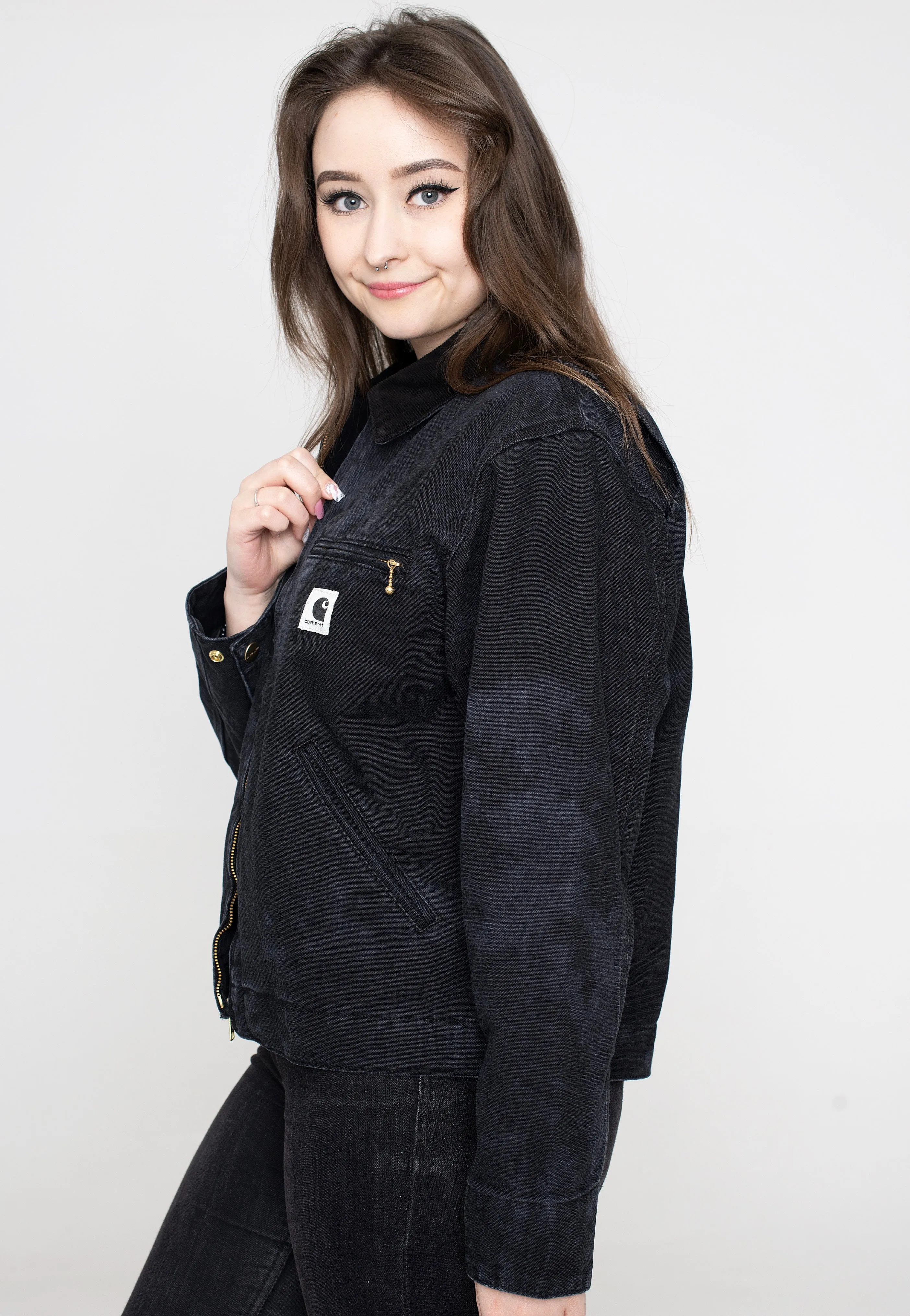 Carhartt WIP - W' OG Detroit Chromo Black Chromo/Black - Jacket