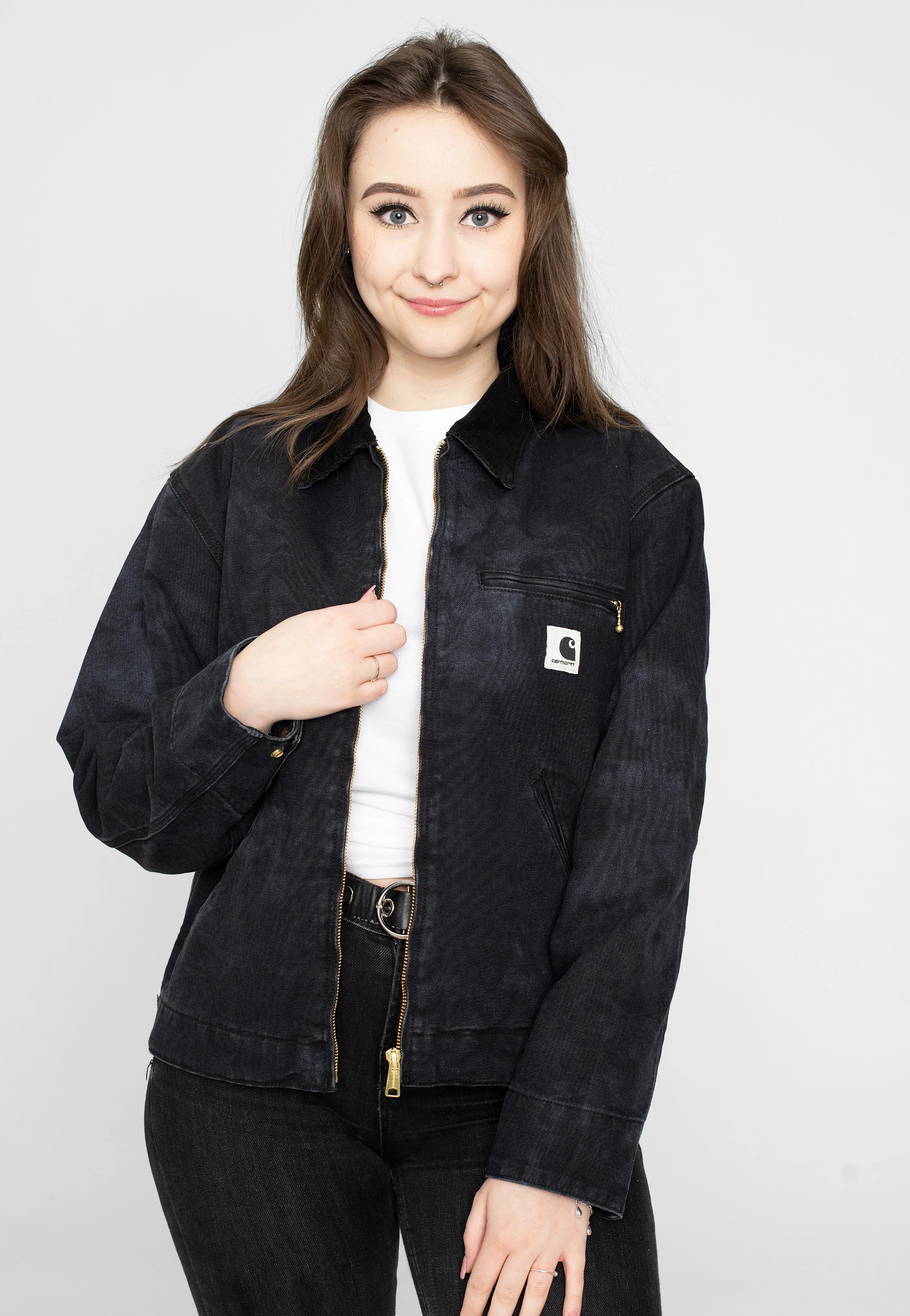 Carhartt WIP - W' OG Detroit Chromo Black Chromo/Black - Jacket