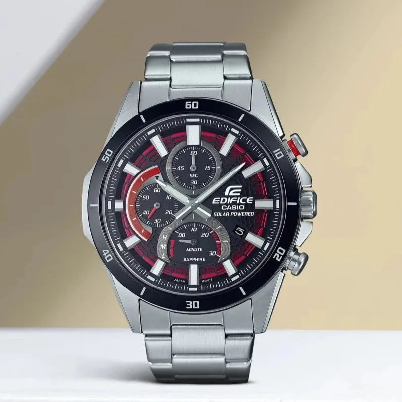 Casio Edifice Solar Powered Black Dial Watch EFS-S610DB-1AVUDF