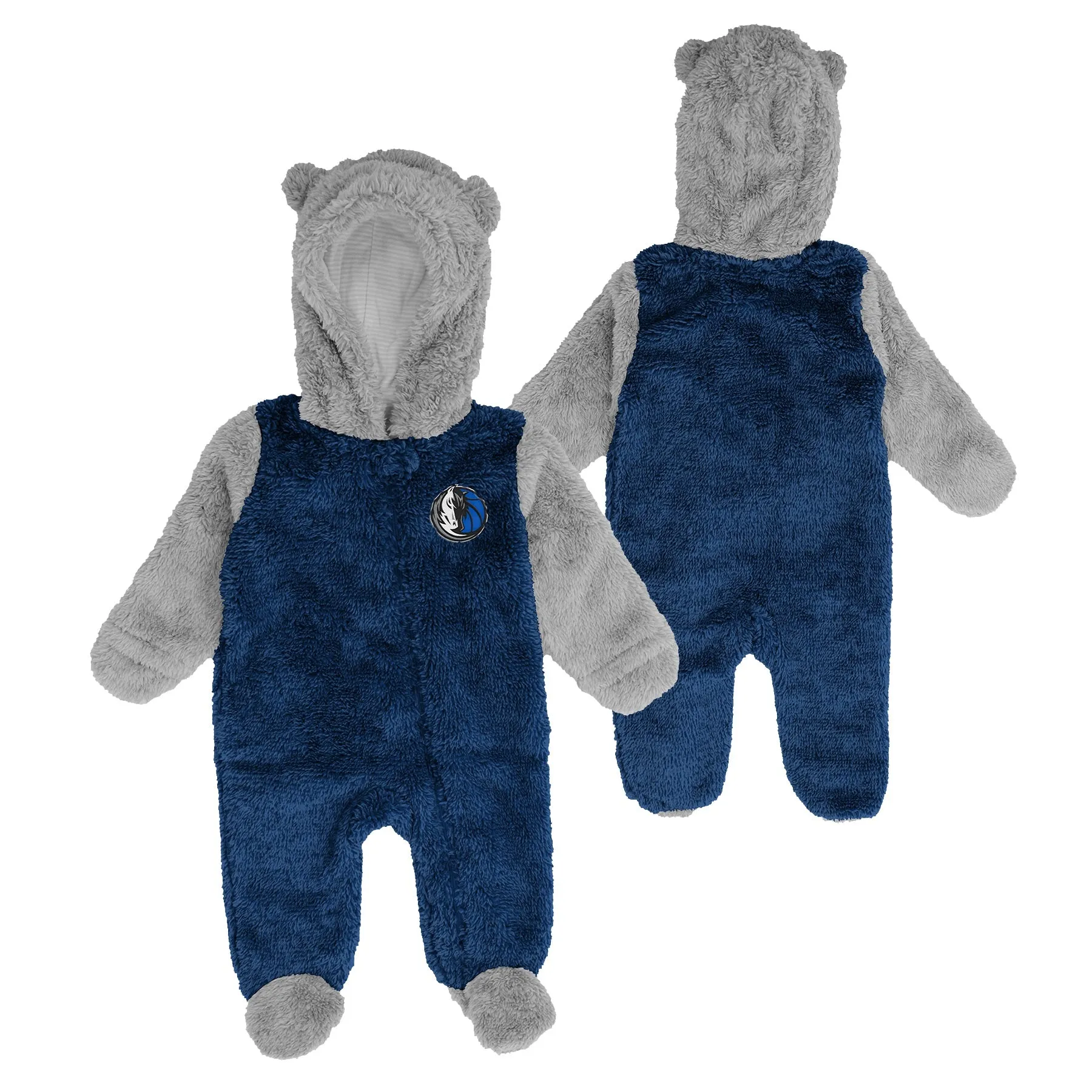 DALLAS MAVERICKS NIKE OUTERSTUFF NEWBORN TEDDY BEAR FLEECE ONESIE