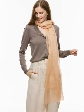 Featherlight Sand Cashmere Scarf