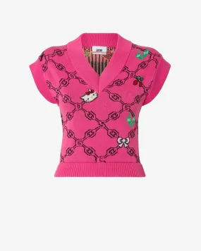 Gilet Hello Kitty In Jacquard