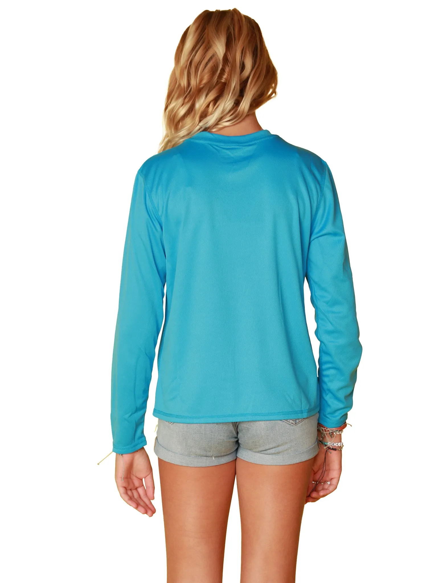 Girls' Long Sleeve Crew neck in birdseye fabrics