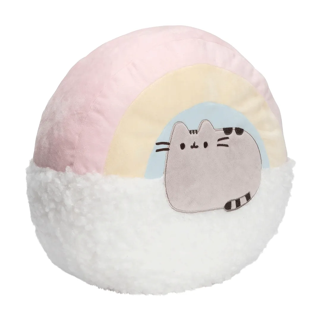 GUND Pusheen Round Rainbow Pillow 13" Plush Toy