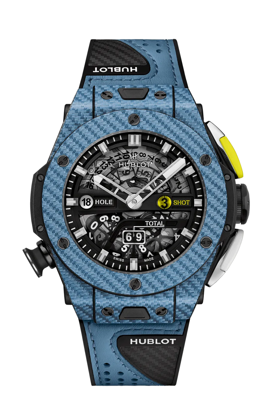 Hublot Big Bang Unico Golf Sky Blue Carbon, 45mm, Ref# 416.YE.1120.VR