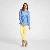 Lemon Drop Voile Blouse