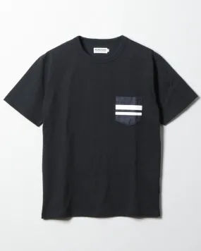 Momotaro Jeans MT003 Zimbabwe Cotton Pocket Tee - Black