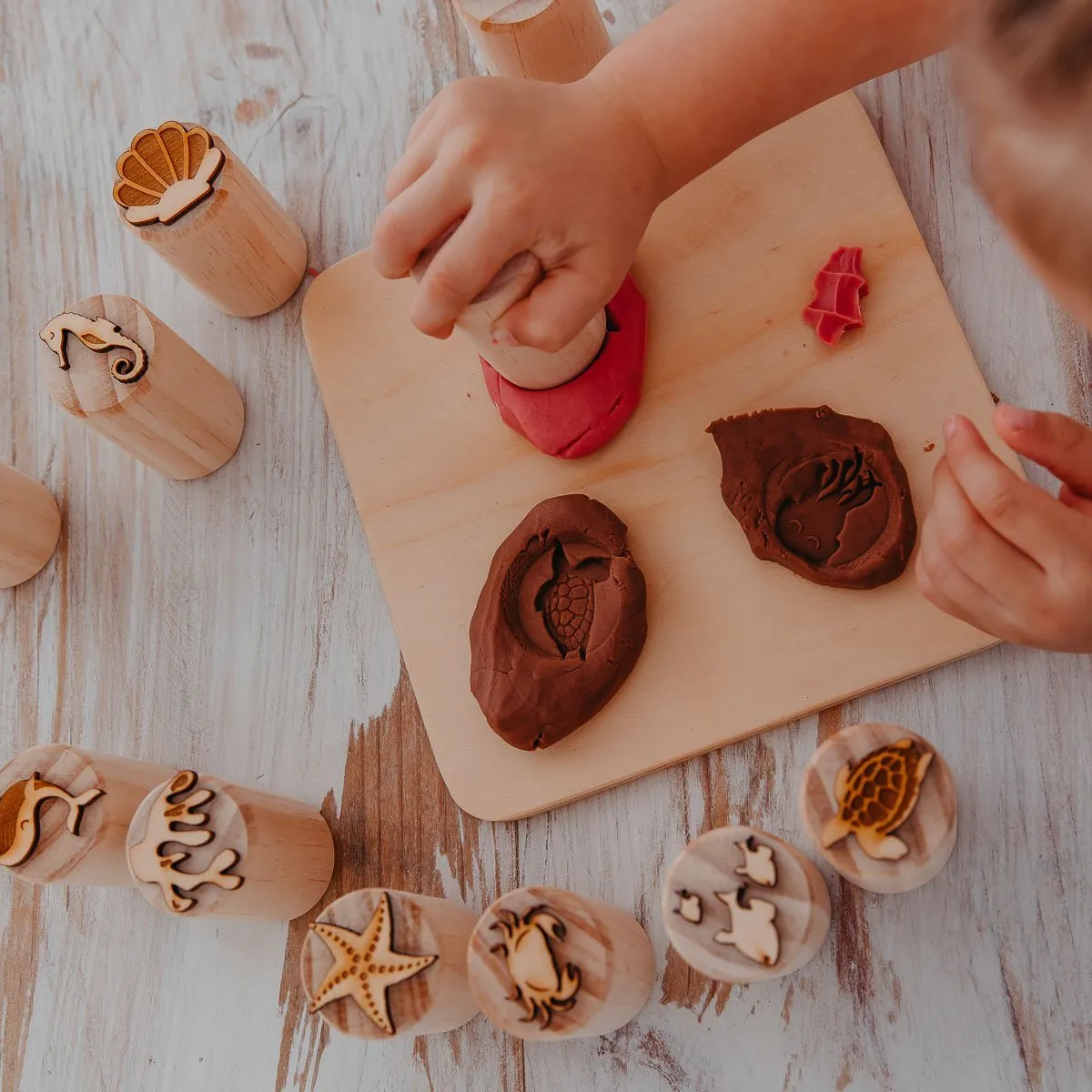 Ocean Playdough Stamps