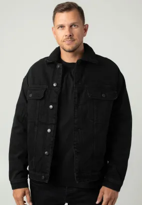 Only & Sons - Wilson Sherpa Black Denim - Jeans Jacket