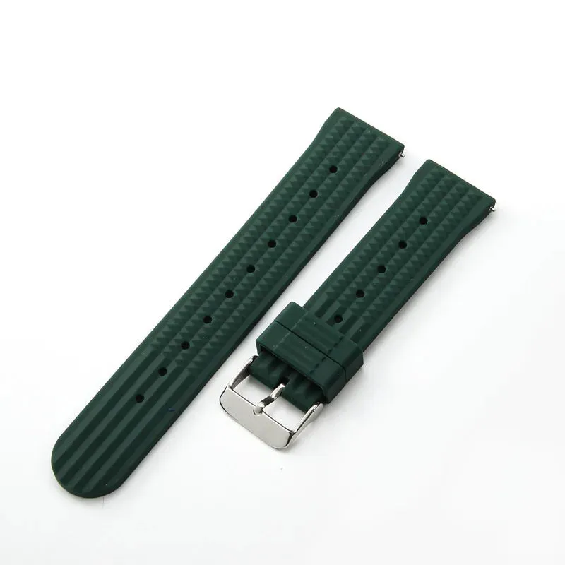 Premium Soft Rubber Waffle Universal Replacement Watch Band