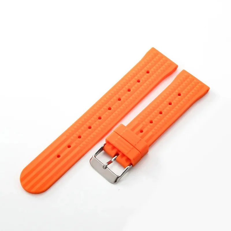 Premium Soft Rubber Waffle Universal Replacement Watch Band