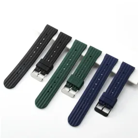 Premium Soft Rubber Waffle Universal Replacement Watch Band