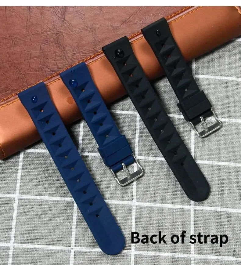 Premium Soft Rubber Waffle Universal Replacement Watch Band