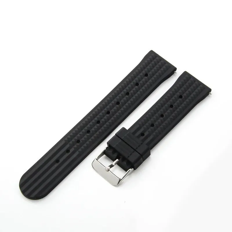 Premium Soft Rubber Waffle Universal Replacement Watch Band