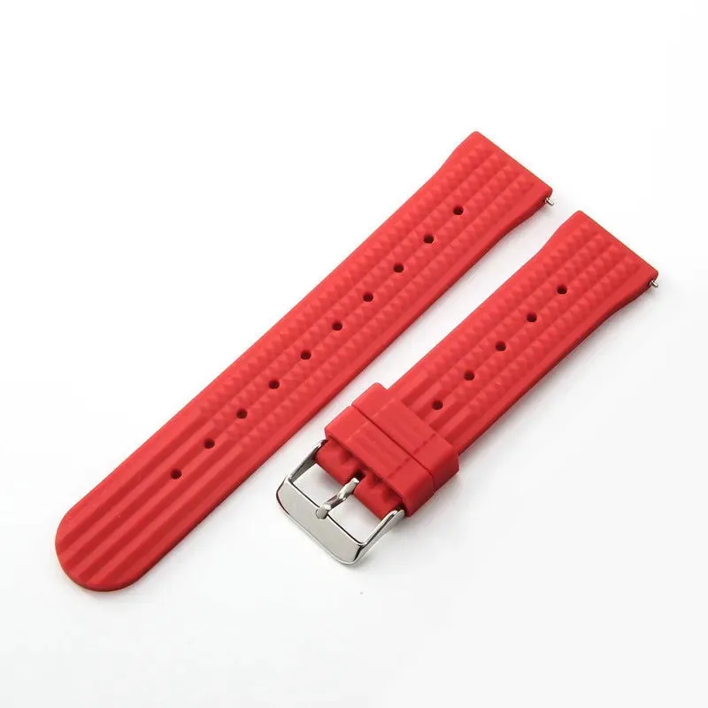 Premium Soft Rubber Waffle Universal Replacement Watch Band