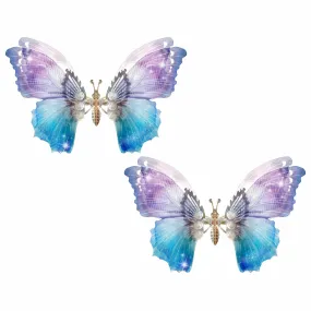 Purple Majesty Large Butterfly Hair Clip 2 Pack