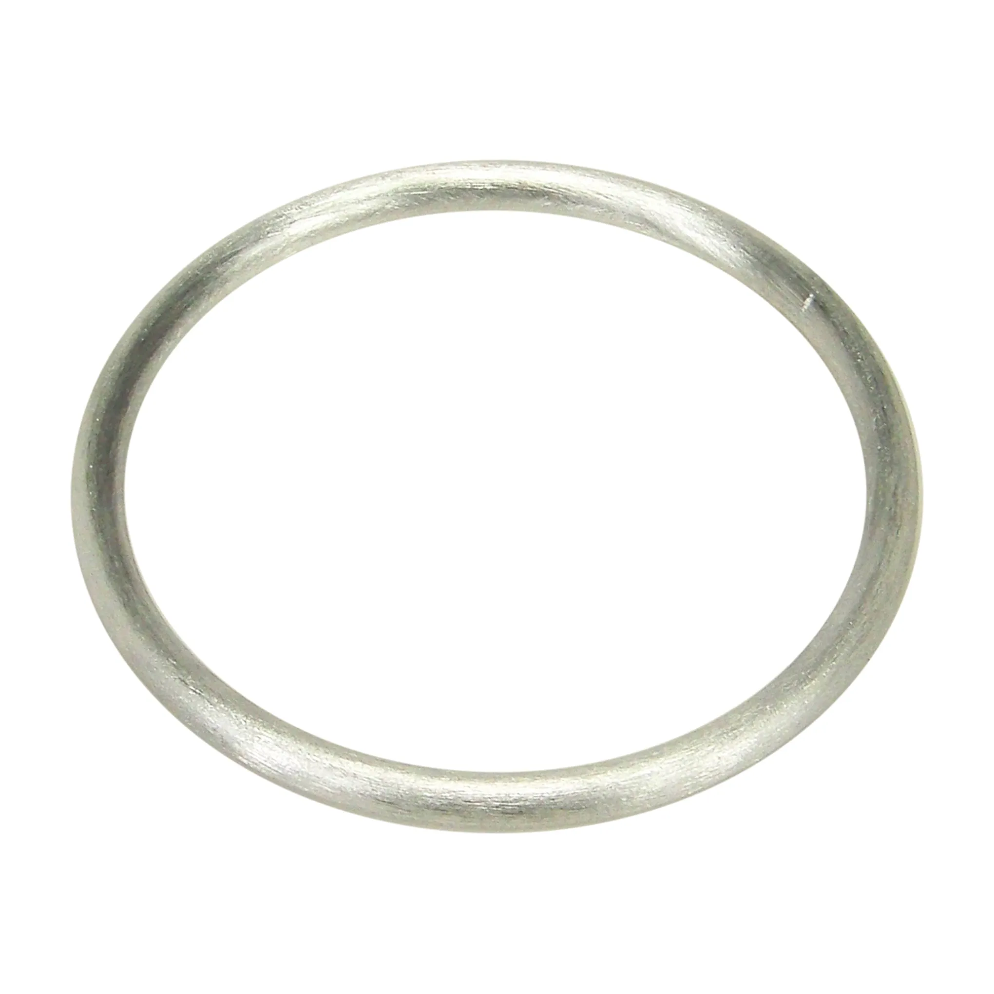 Sheila Fajl Thin Tubular Bangle Bracelet in Brushed Silver Plated