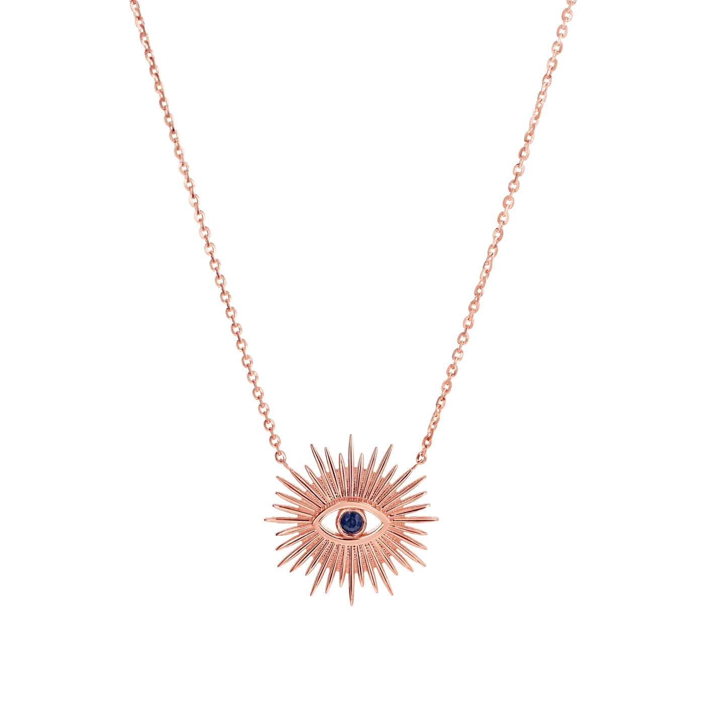 Sunburst Evil Eye Necklace