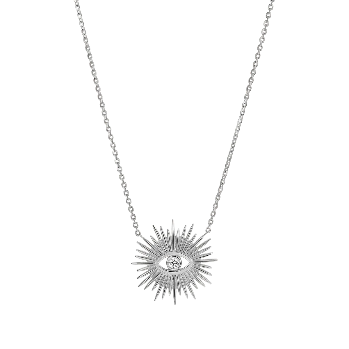 Sunburst Evil Eye Necklace