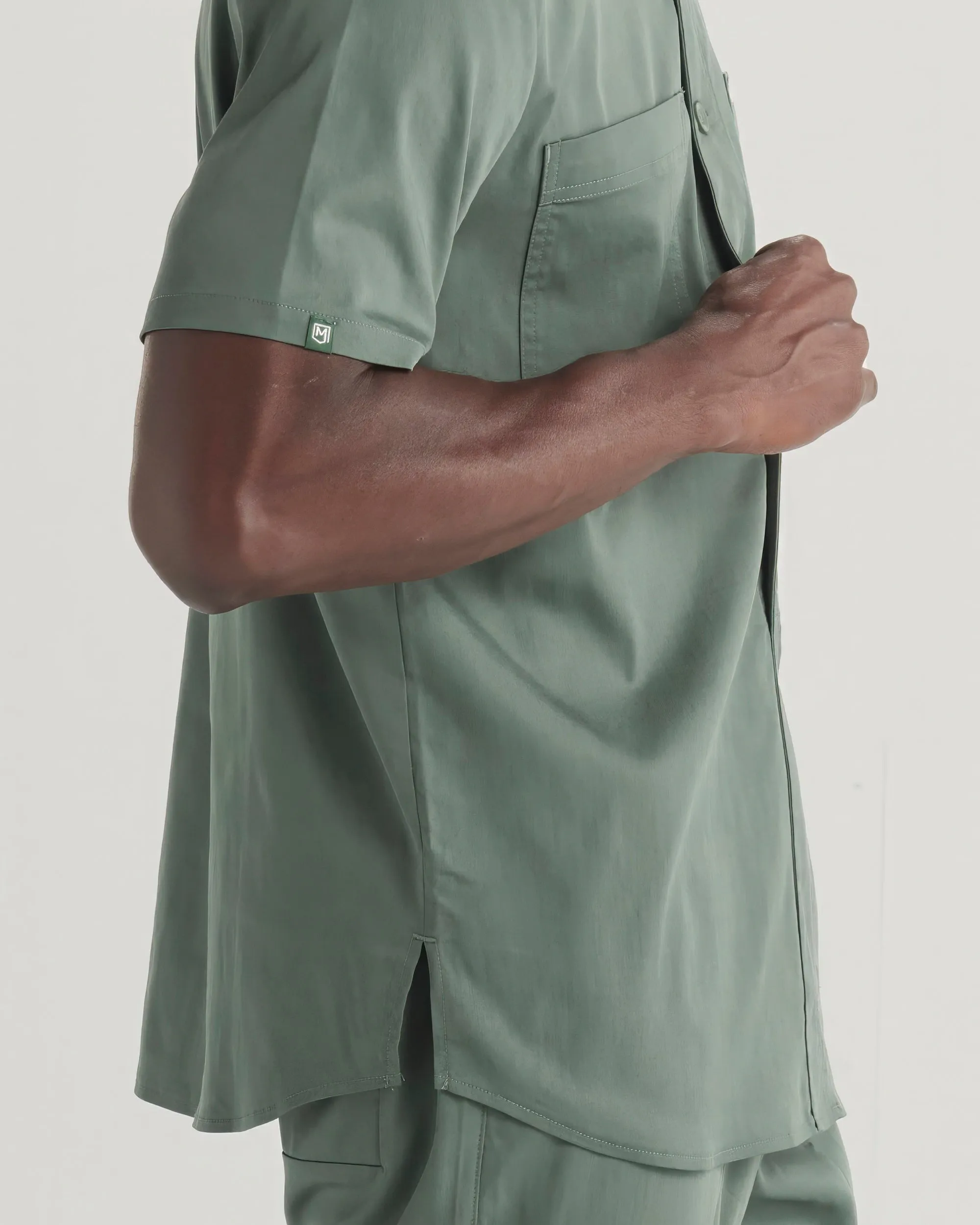 TENCEL™ Senja‎ ‎ Baseball Jersey Scrub Top