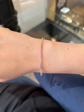 Thin Rainbow Bangle