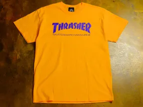 Thrasher Skate Mag T-Shirt - Gold / Purple