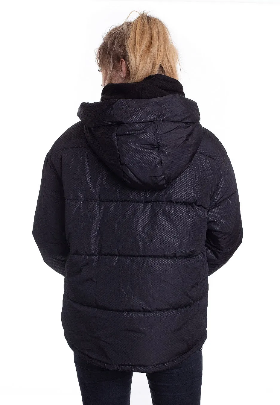 Urban Classics - Oversized Hooded Puffer Black - Jacket